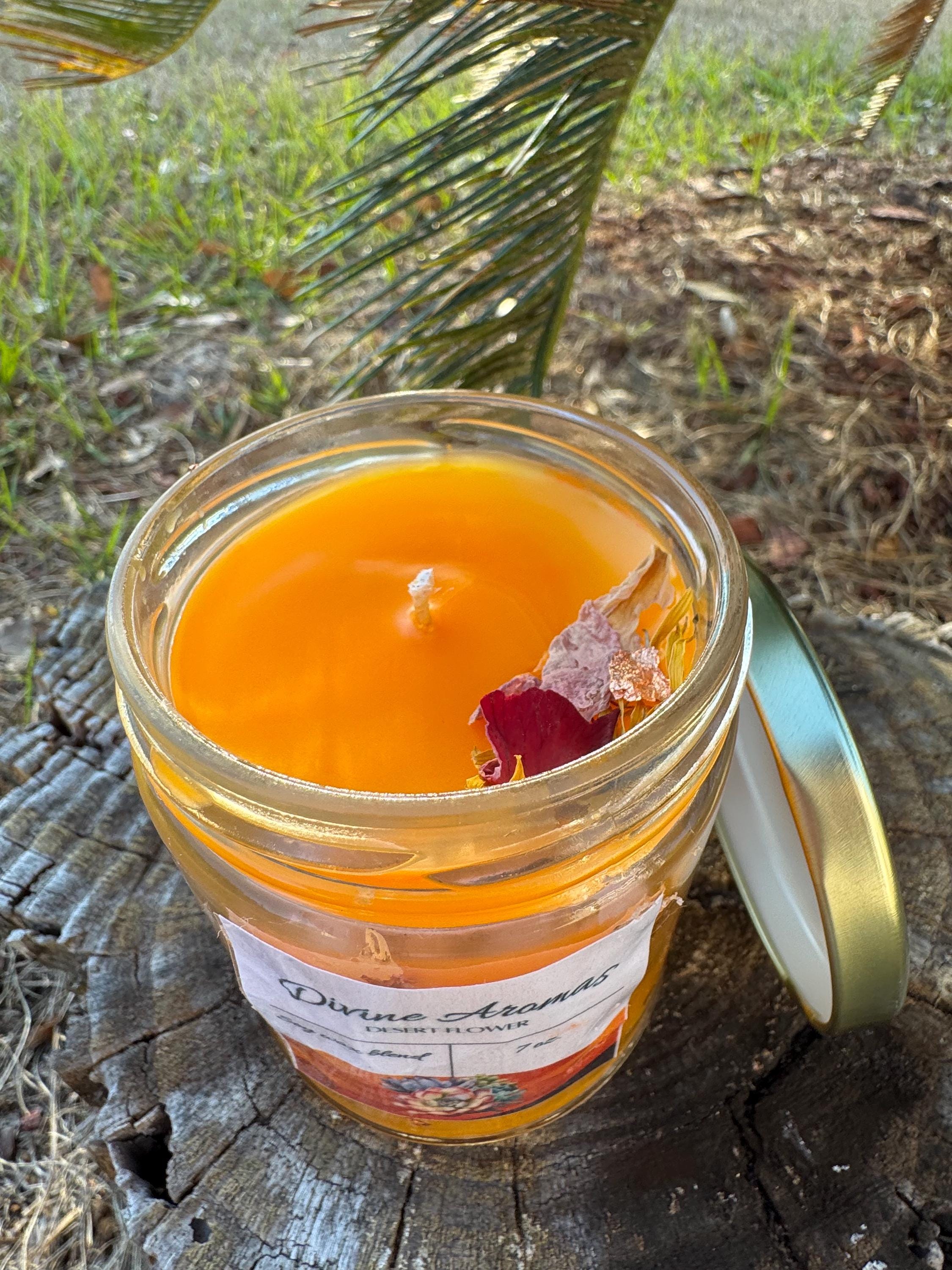 Desert Flower Candle