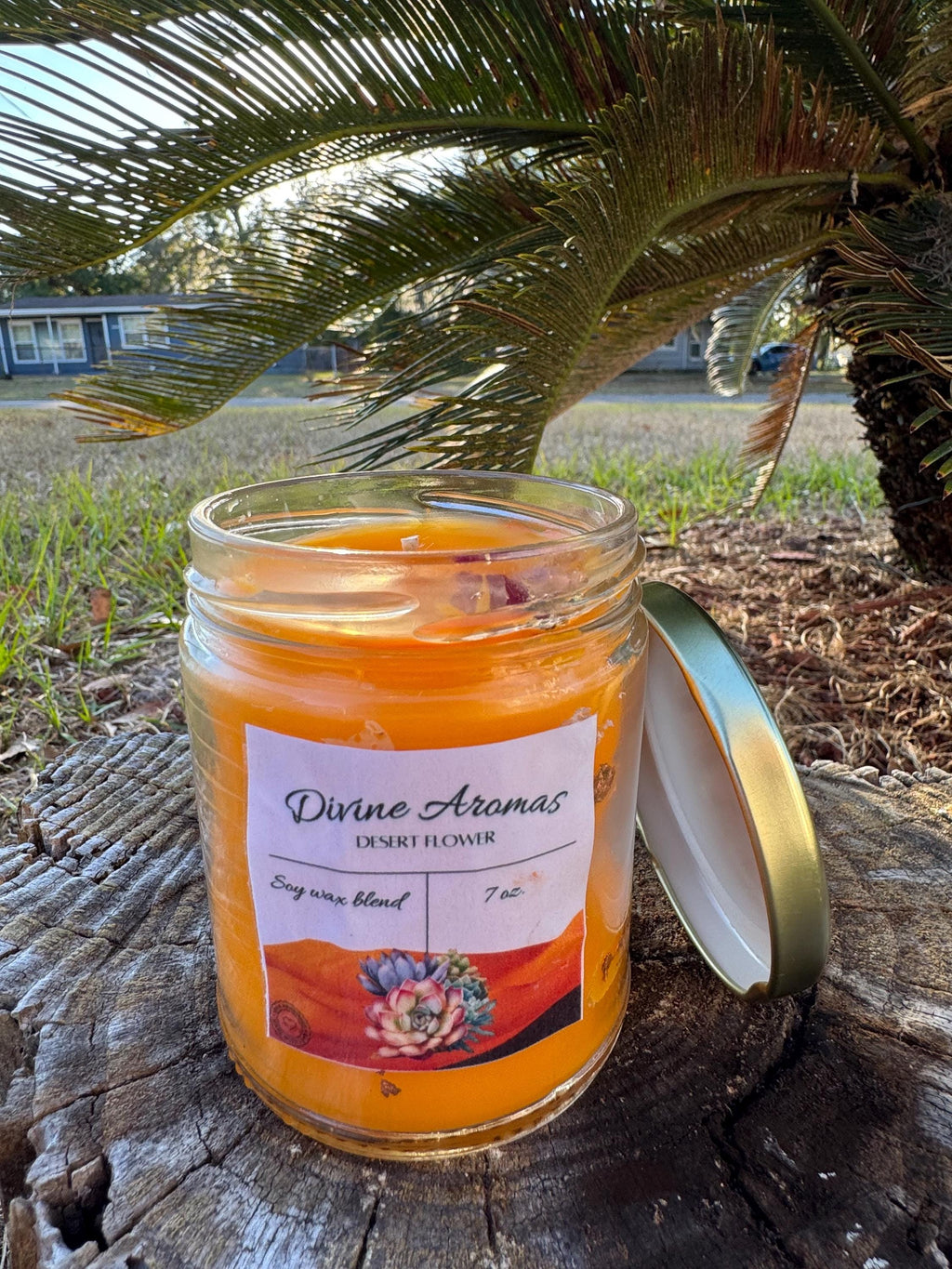 Desert Flower Candle