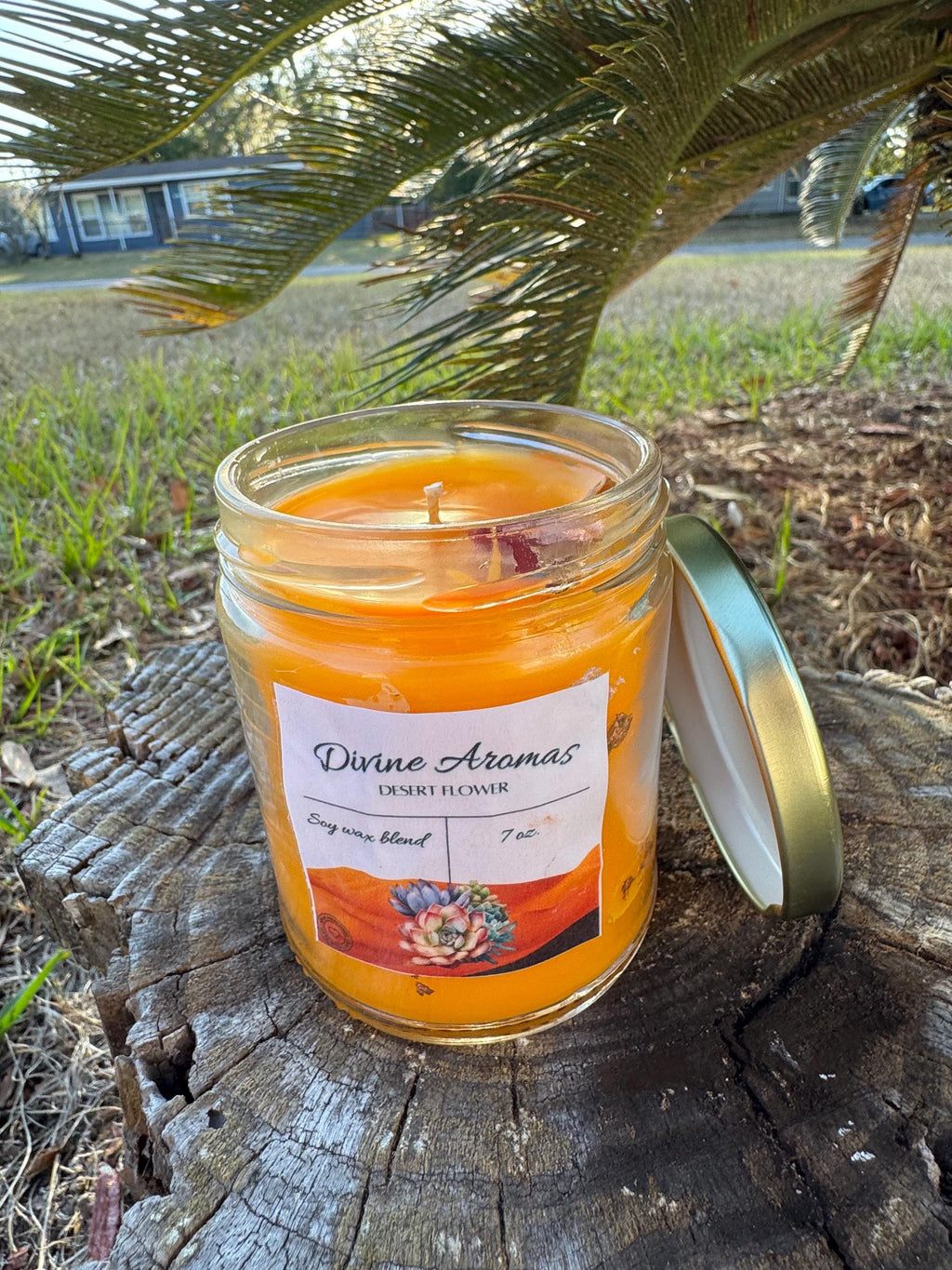 Desert Flower Candle