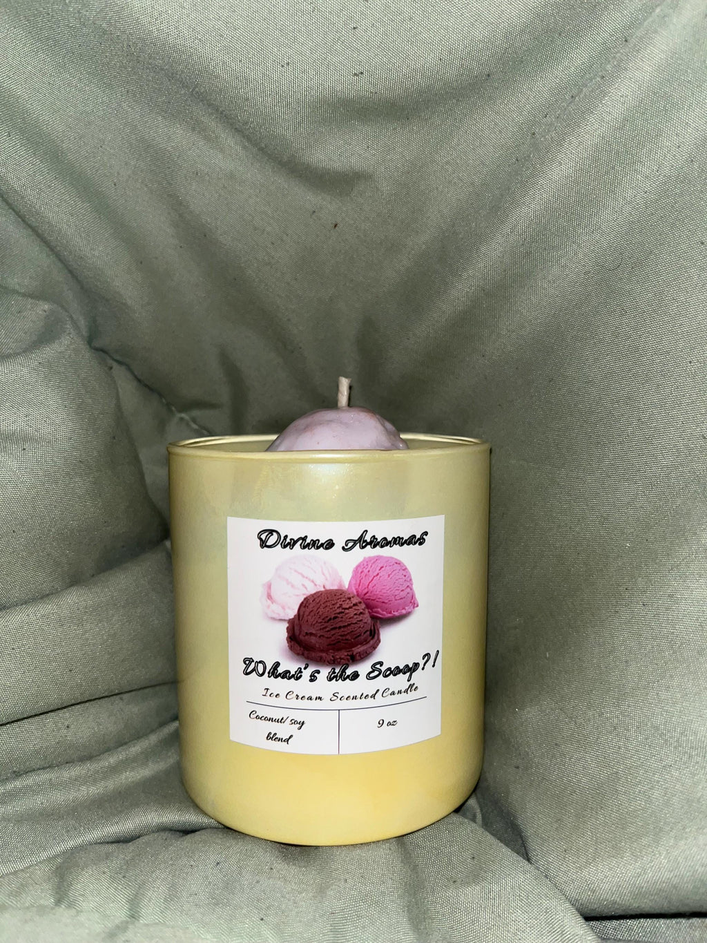 What’s the Scoop?! Ice Cream Candle
