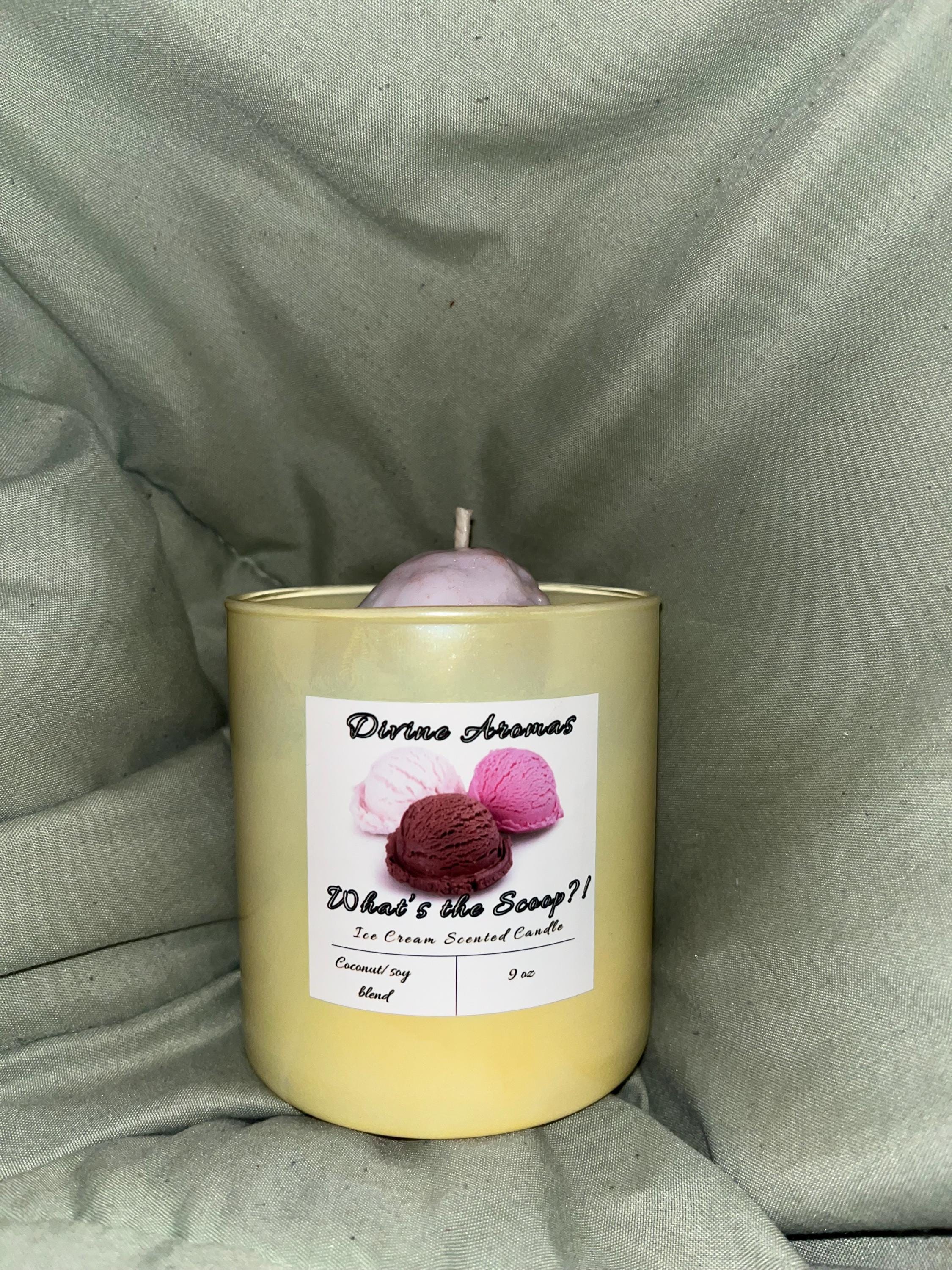 What’s the Scoop?! Ice Cream Candle