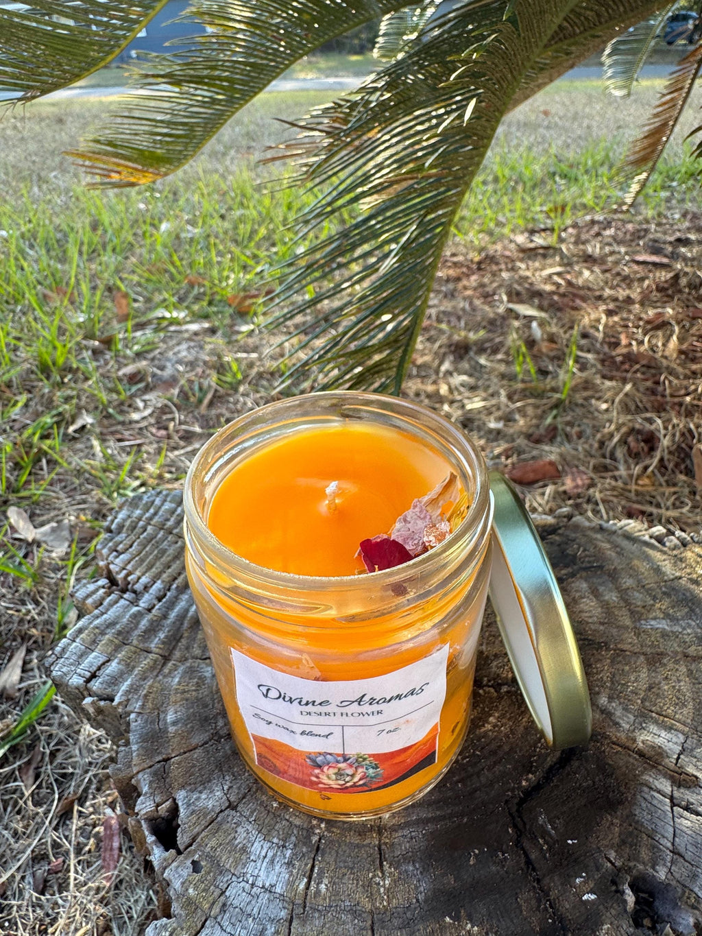 Desert Flower Candle