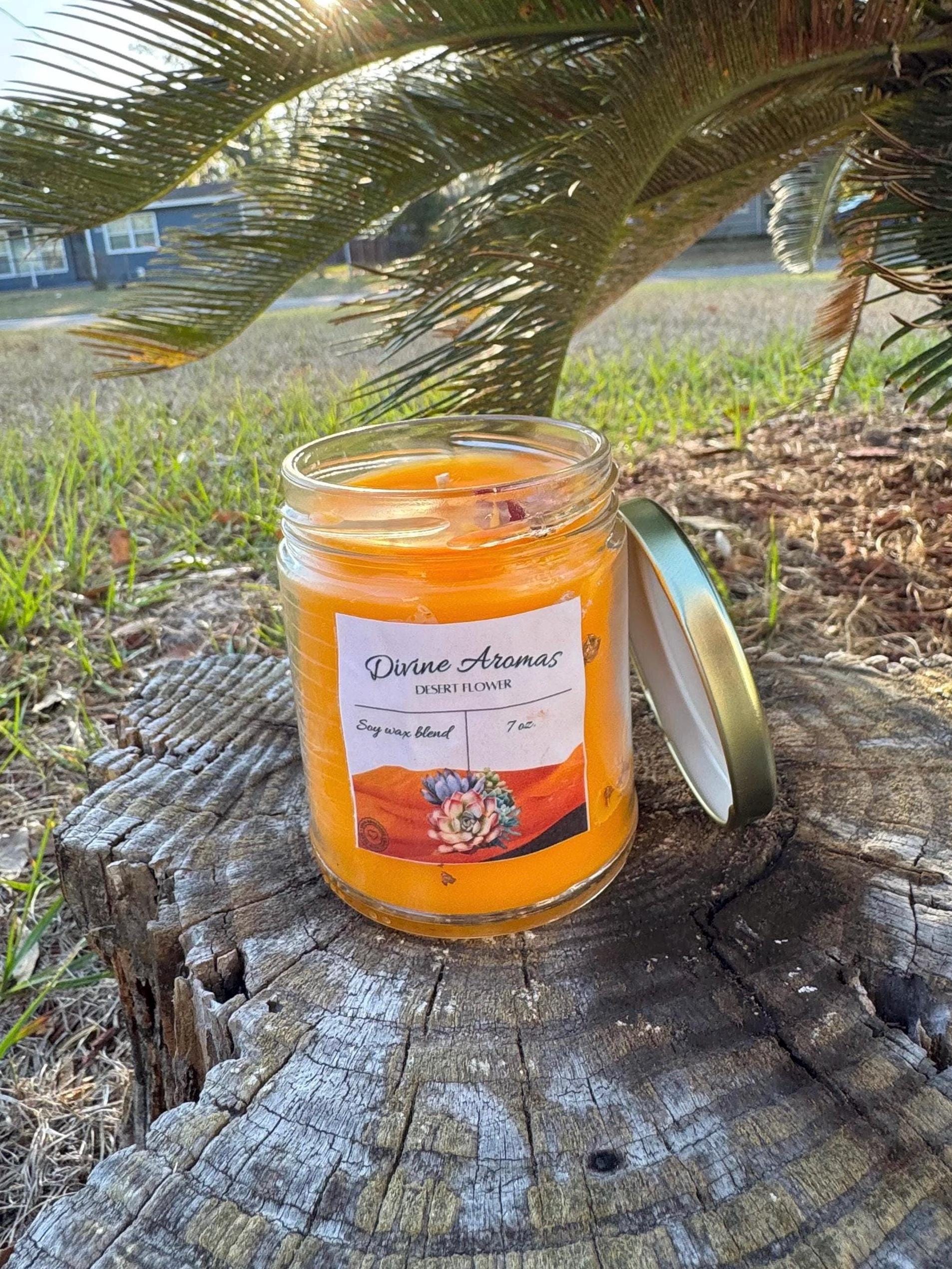 Desert Flower Candle