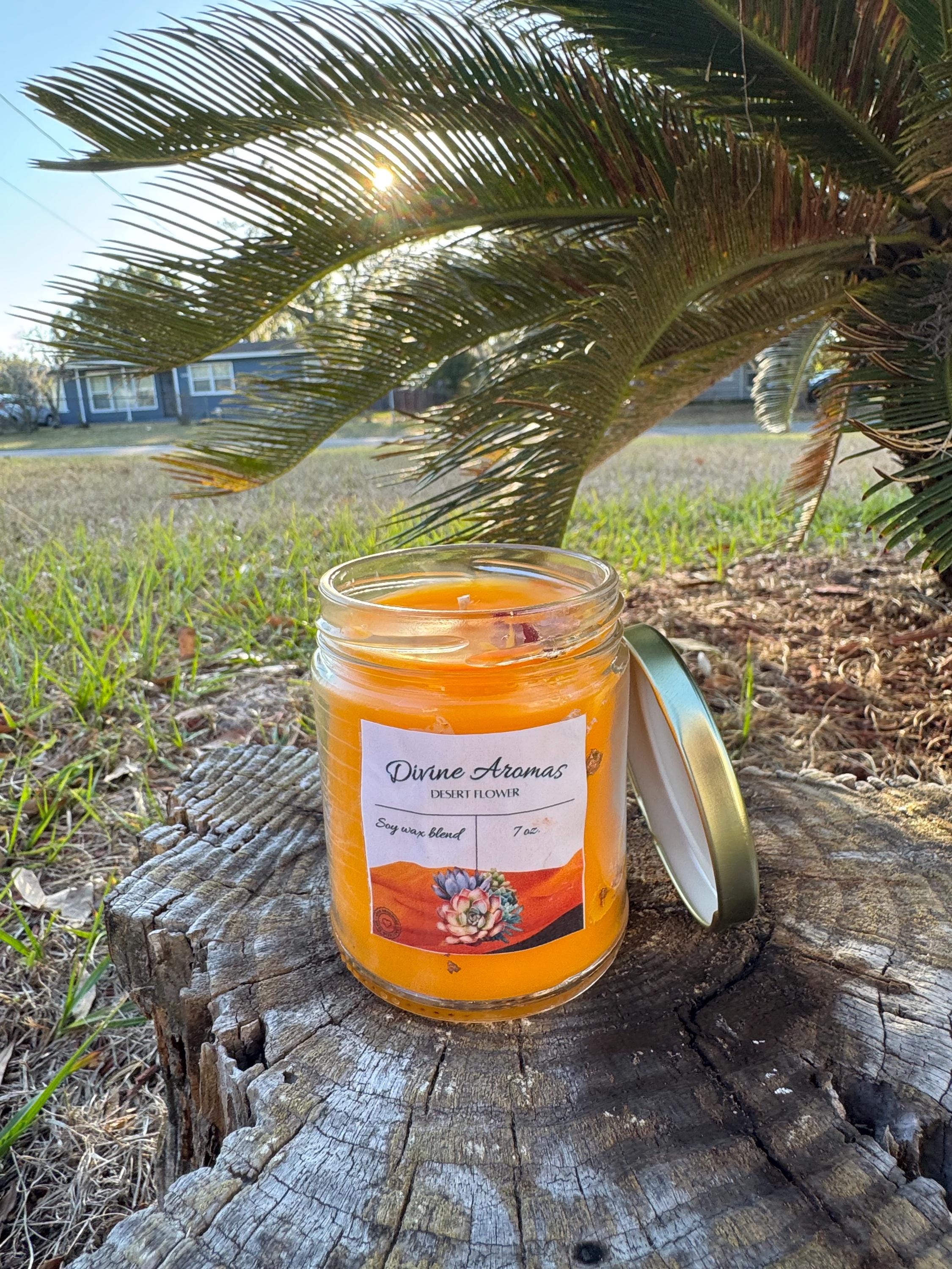 Desert Flower Candle